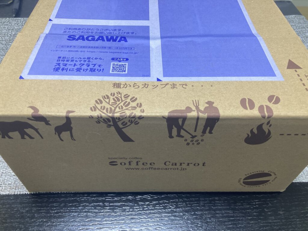 お試しセットは大きめの箱で届く
