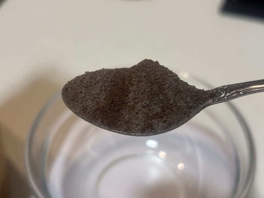 非常に粒の細かいコーヒー粉