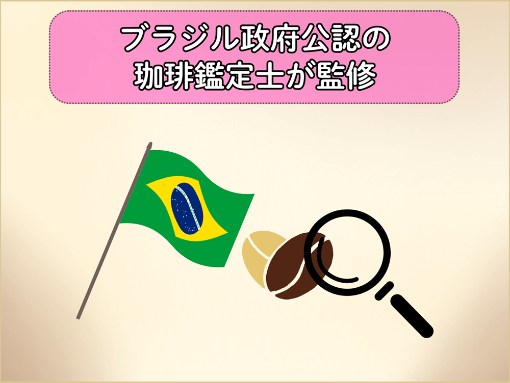 ブラジル政府公認の珈琲鑑定士が監修